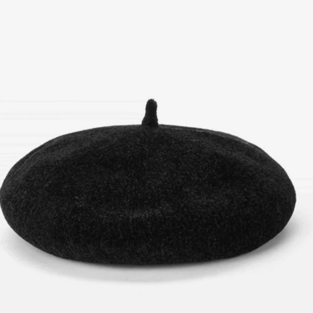 Black beret French Hat